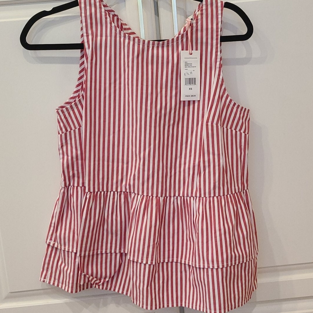 Vineyard vines striped peplum top